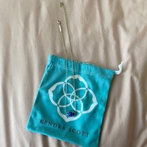 Kendra Scott Blue Confetti necklace w gold chain